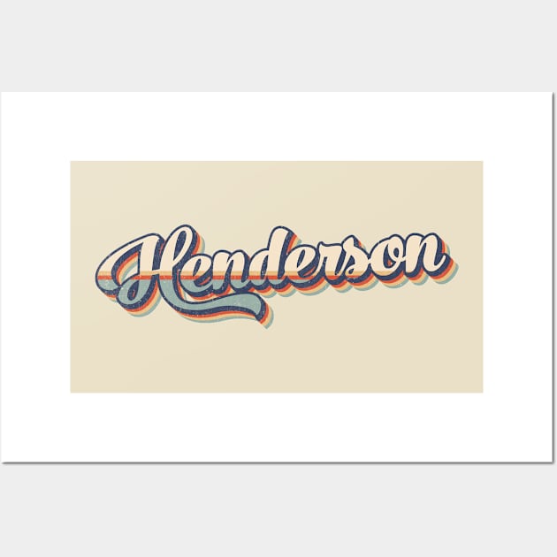 Henderson // Retro Vintage Style Wall Art by Stacy Peters Art